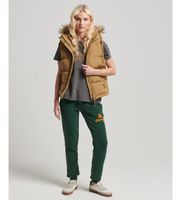 superdry para mujer w5011395a chaleco de pelo sintetico everest beige l casual poliester