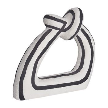 Figura Decorativa Gres Sala De Estar Dormitorio Accesorios Impermeable Negro Y Blanco Zander
