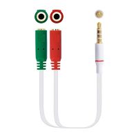 nanocable cable adaptador audio jack 35m 4pines - 2xjack 35h 3pines