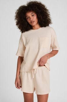 Hunkemöller Short Waffle Rosa