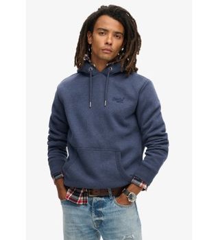 Superdry para hombre. M2013110A Sudadera Essential Logo marino (S), Casual, Algodón, Sostenible