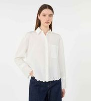 weekend max mara para mujer 2615111021600 camisa neutro blanco 40 casual algodon manga larga