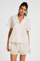 hunkemoller short scallop blanco