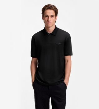 BOSS para hombre. 50569583 Polo Icons70 negro (M), Casual, Manga corta, Lyocell