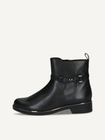 caprice bootie black made of leather without heel size 385