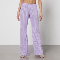 stine goya markus sequined mesh trousers - xs