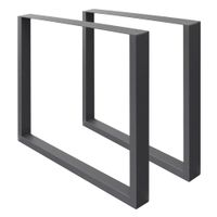 2x patas de mesa industrial ecd germany 60 x 72 cm acero en polvo antr