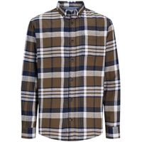 jack  jones camisa manga larga 12235982 jjeclassic autumn check shirt ls sn canteen para hombre