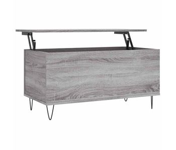 Mesa de café - mesa de centro madera contrachapada gris sonoma 90x44,5x45 cm