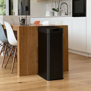 Cubo de basura de cocina automático negro  70l