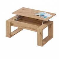 mesa de centro elevable nova alpine oak 105 x 45r54 x 55 cm
