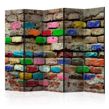 Biombo - Colourful Bricks Ii (225x172 Cm)