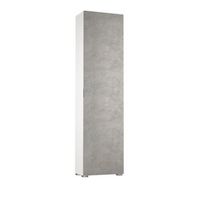 columna de bano polivalente con 1 puerta y 7 estantes ajustables