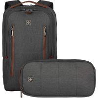 mochila wenger city upgrade 16 poliester 15l gris