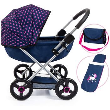 Carro Muñeca Cosy Plegable Con Manta Almohada Bolso