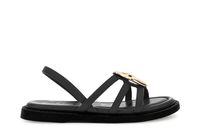 sandalias de piel napa con accesorio black