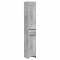 mueble de cuarto de bano gris hormigon 30 x 33 x 190 cm vidaxl