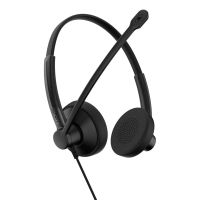 auriculares epos impact 100 con cable usb-ca para oficina con cancelacion de ruido negros