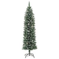 arbol de navidad  decoraciones de navidad artificial estrecho con soporte pvc 120 cm