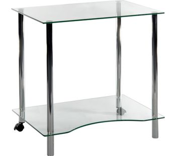 TEKNIK Crystal Workstation 83428-06 Work Centre - Clear Glass