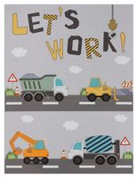 alfombra infantil bini gris  120x160 cm