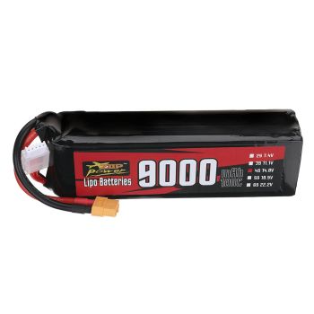 Batería ZOP Power 14.8V 9000mAh 100C 4S LiPo con conector XT60 para drones RC