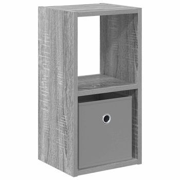Mesita De Noche 22x25.5x49.5 Cm Madera - Gris