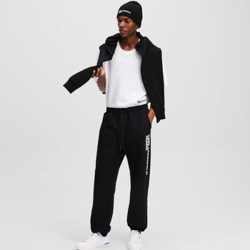 Karl Lagerfeld Pantalones Klj Text Logo Slim Sweatpa para hombre