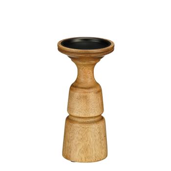 Candelero nino marrón oscuro  h21xb21xl21cm