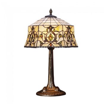 Lámpara de mesa hexa cristal tiffany