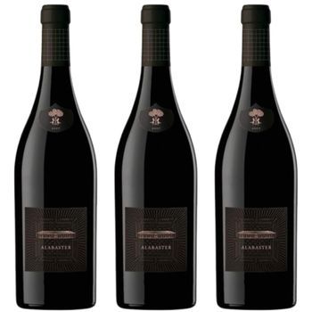 Alabaster Vino Tinto Con Crianza, Elaborado En España Con Meticul 75 Cl 14,5 % Pack 3 Botellas