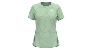 Camiseta tecnica para mujer odlo zeroweight engineered chill tec verde