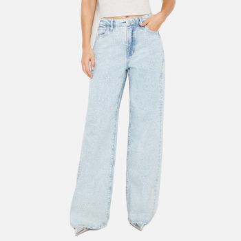 Good American Good Ease Sequinned Denim Jeans - US 6/UK 10
