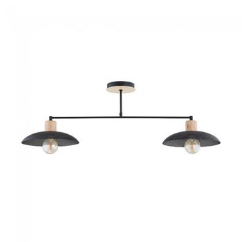 Lámpara de techo briana negro (2 luces)