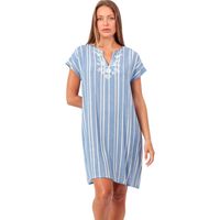 admas vestido vestido de verano manga corta gold sea para mujer