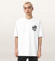all saints para hombre m066pc camiseta orlando blanco m casual algodon manga corta