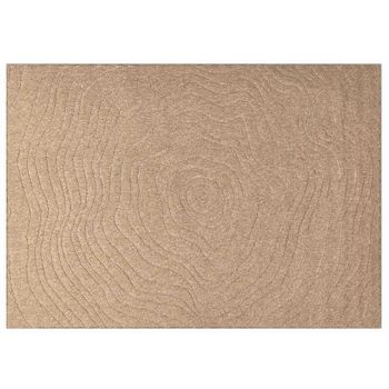Alfombras De Área Moiré Agira Natural 340 X 240 Cm Poliéster Vidaxl
