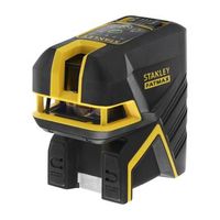 stanley nivel laser de cruz  5 puntos r verde 20 metros 50 metros con detector 3mmm