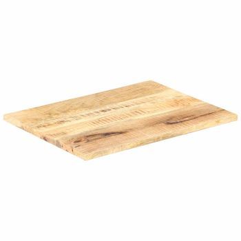 Superficie De Mesa | Tablero Escritorio Madera Maciza De Mango 25-27 Mm 90x70 Cm