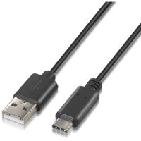nanocable cable usb tipo c a usb a machomacho 1m negro