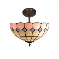 plafon de techo pink cristal tiffany