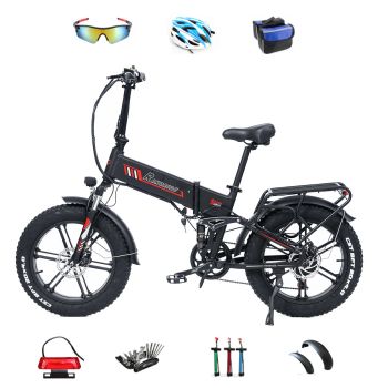 [EU DIRECT] RANDRIDE YX20M Bicicleta eléctrica 48V 17AH 1000W Velocidad máxima recomendada 25KM/H Rango de kilometraje 7