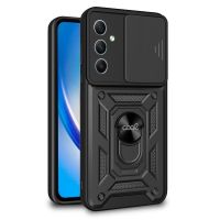 cool carcasa antishock con anillo de sujecion negro para samsung a346 galaxy a34 5g