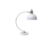 lampara escritorio metal color blanco serie lujan 36cm