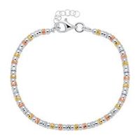 pulsera tricolor de plata 925