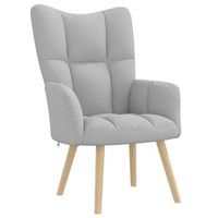 sillon de relax tela gris nube vidaxl