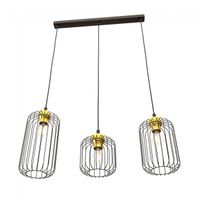lampara de techo osmera oro 3 luces