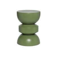 mesa auxiliar de metal verde caqui o32