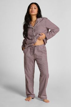 Hunkemöller Pantalones de pijama de franela Morado