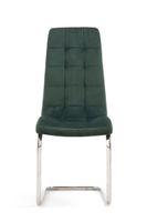 lorin green velvet dining chairs - green